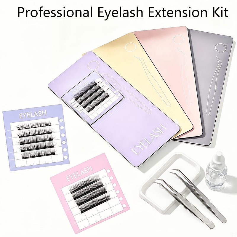 Eyelash Extension Salon - 3pcsProfessional Magnetic Eyelash Extension Kit Palette