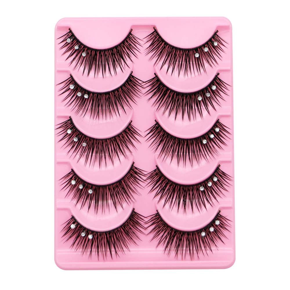 Eyelash Extension For Big Eyes - Sequins Thick Cross Lash Eye Makeup
