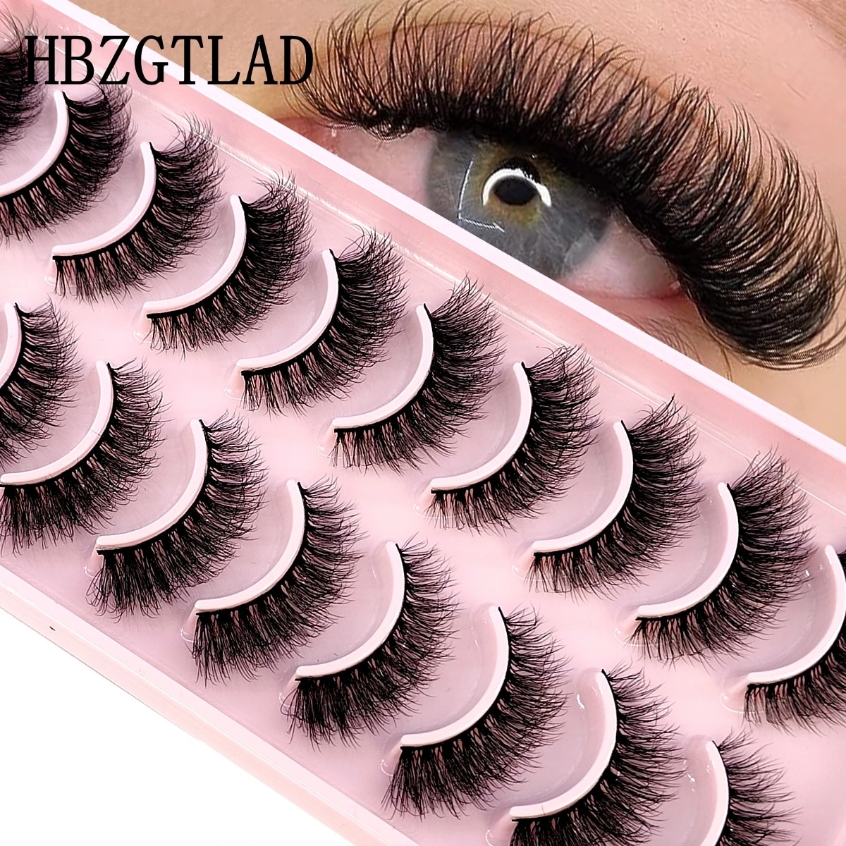 Eyelash Extension For Big Eyes - HBZGTLAD 10Pairs 3D Faux Mink Hair