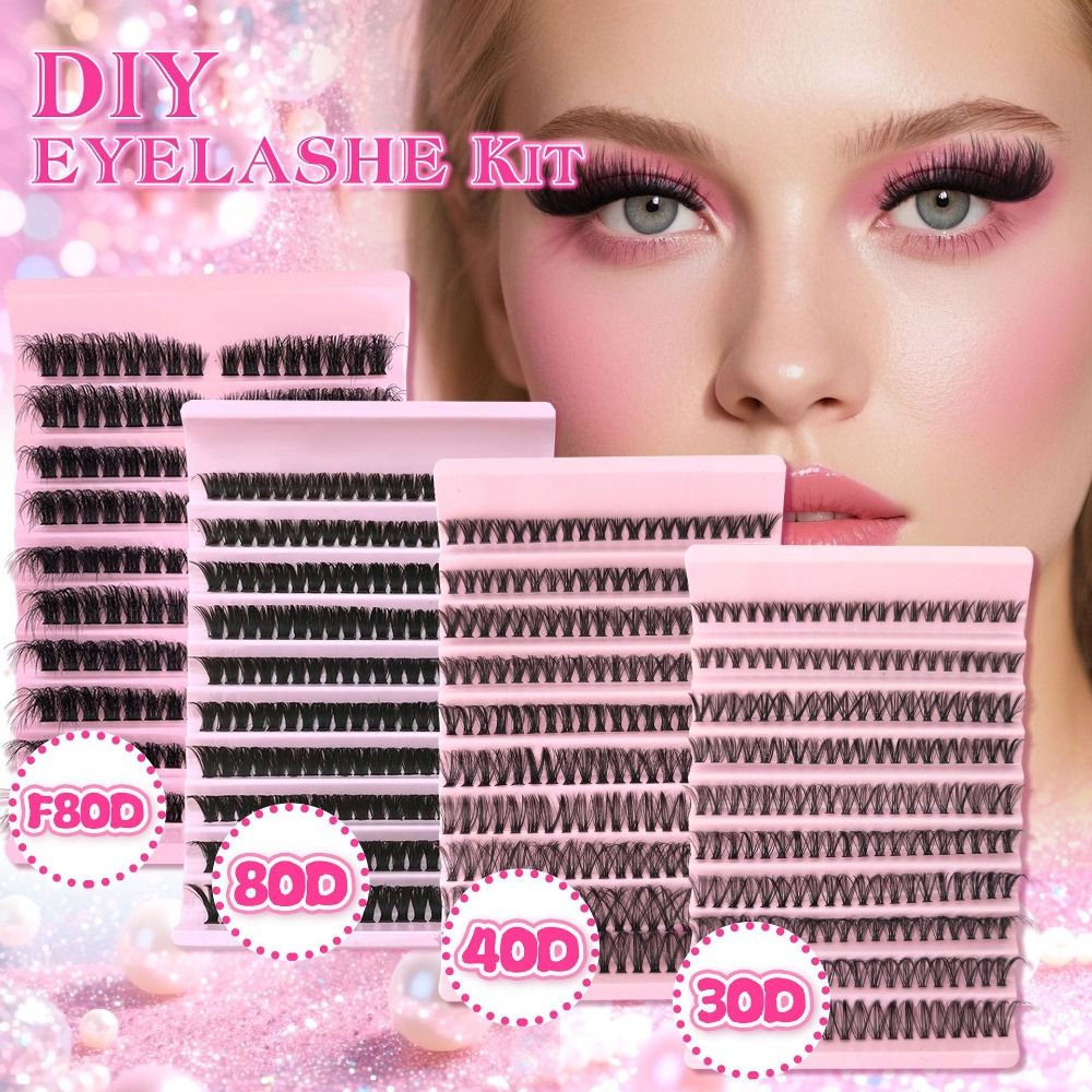 Eyelash Extension Kits - Natural Look False Eyelashes Wispy Style