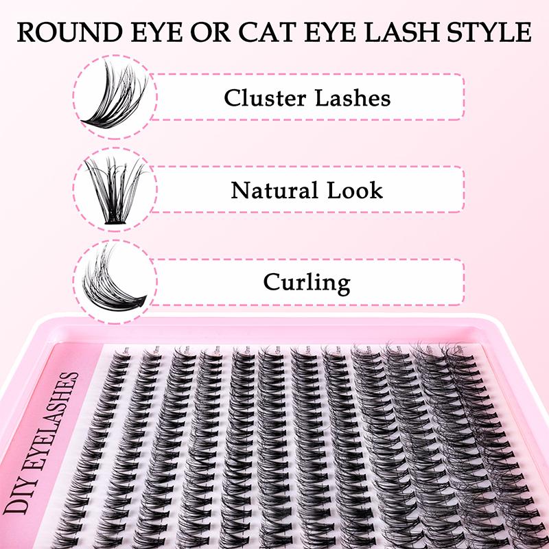 Natural Cluster Feathe-r Lash  - Eyelash Extension Kits ulasan dan harga