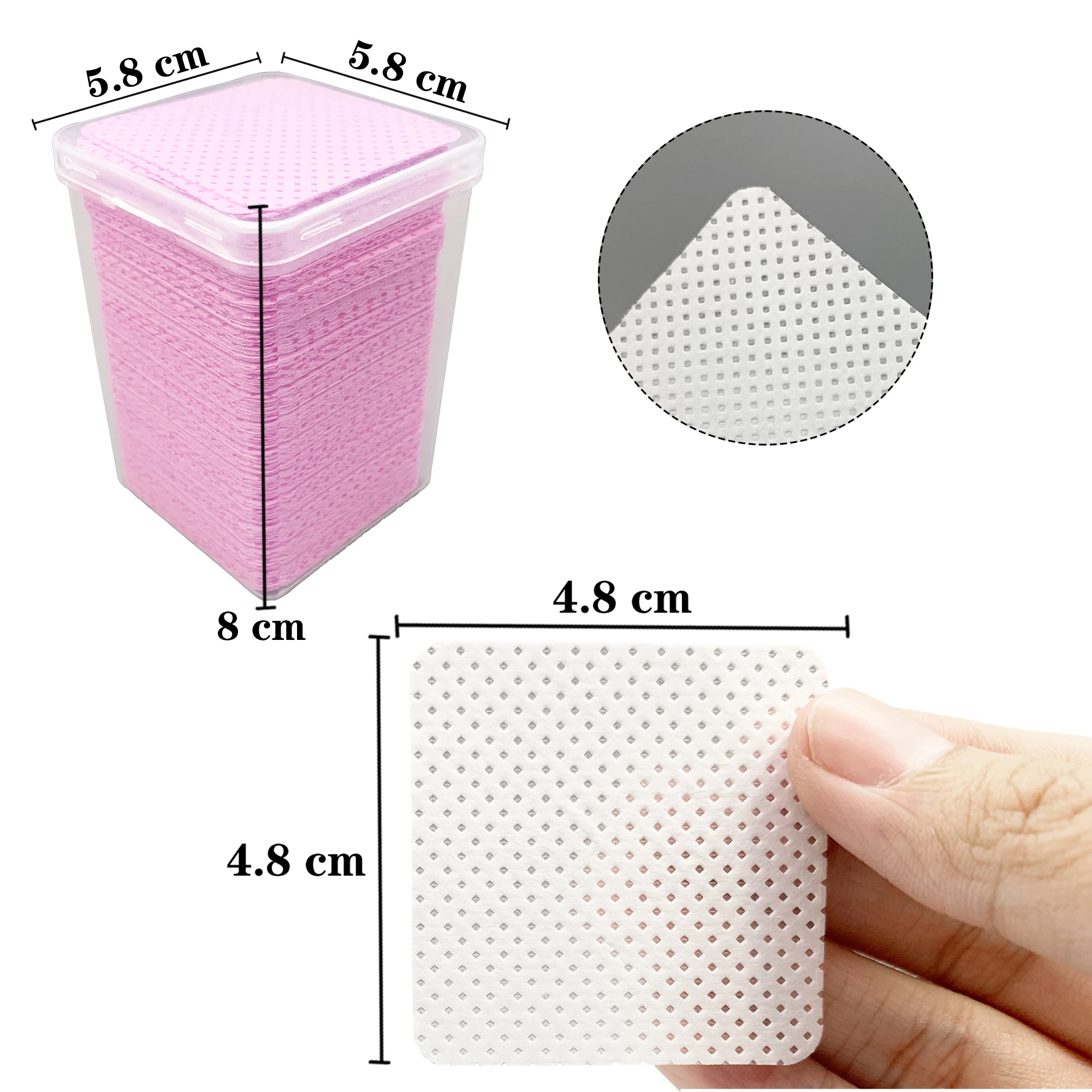200Pcs/Box Lint Free Nail Wipe - Eyelash Extension Gel Remover ulasan dan harga