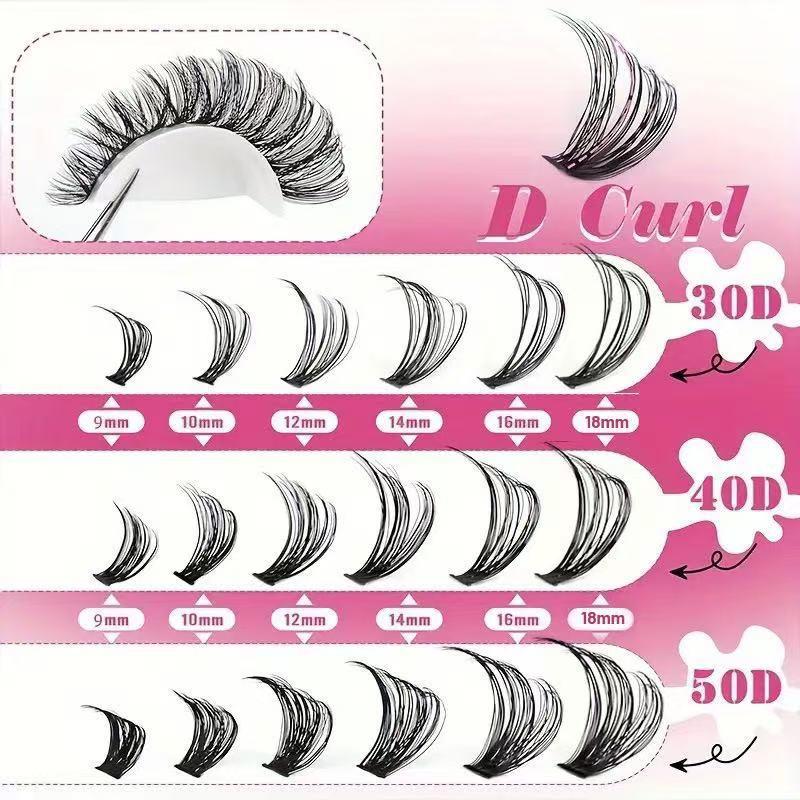 Professional D Curl Cluster La - Eyelash Extension Kits ulasan dan harga