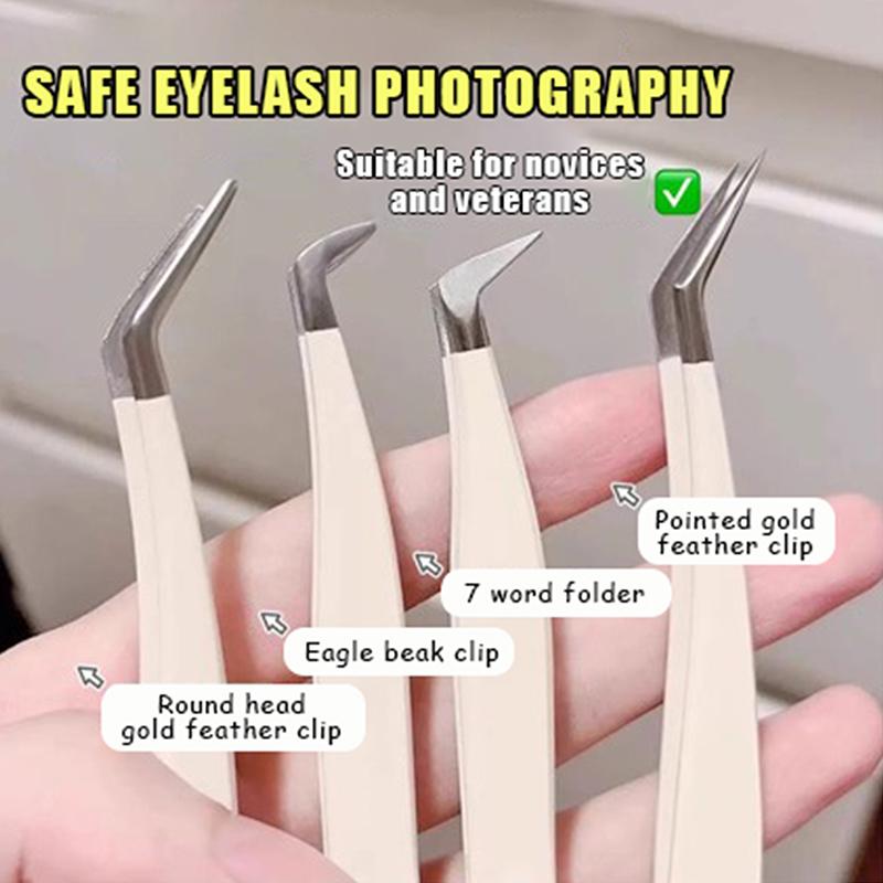 ●False Eyelash Tweezers With S - Eyelash Extension Salon ulasan dan harga