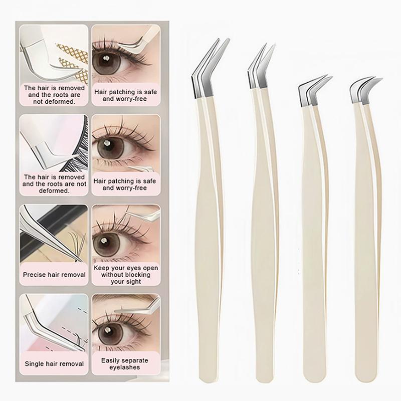 ●False Eyelash Tweezers With S - Eyelash Extension Salon ulasan dan harga